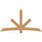 Ekena Millwork Alberta Smooth Timber Gable Bracket, Western Red Cedar, 84"W x 45"H x 5 1/2"D x 5 1/2"F, 13/12 Pitch GBW084X45X0606ALB00SWR - alternate 1